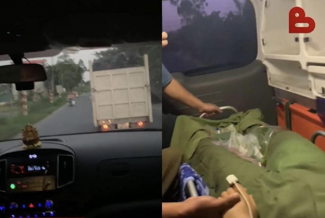 Clip xe tải 'tạt đầu' xe cứu thương chở bệnh nhân nguy kịch gây bức xúc