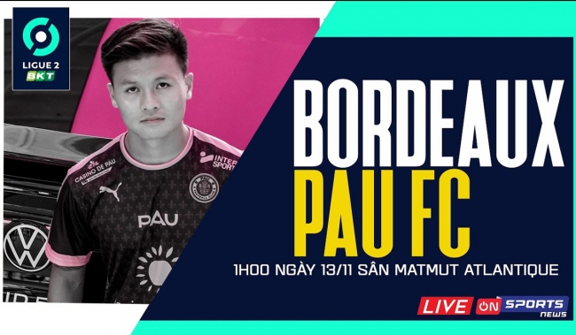 Trực tiếp bóng đá Pau FC vs Bordeaux: Quang Hải để lại dấu ấn trong trận đấu đặc biệt tại Ligue 2?