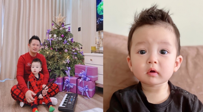 Bằng Kiều hạnh phúc khoe ảnh đón Noel bên cạnh con trai út