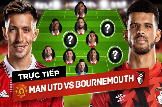 Xem trực tiếp bóng đá MU vs Bournemouth ở đâu, kênh nào?; Link xem trực tiếp Ngoại hạng Anh FULL HD