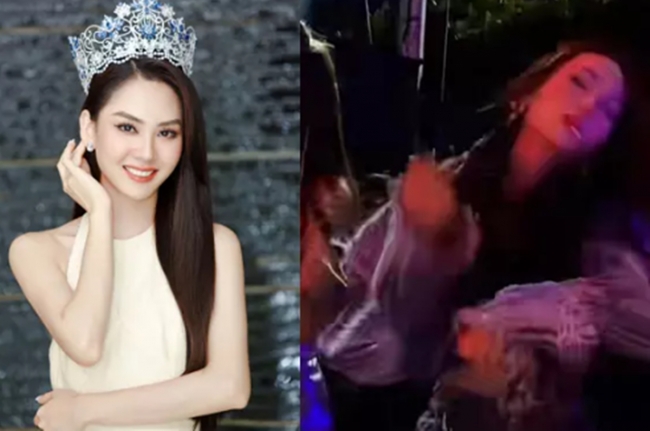 Lộ khoảnh khắc Hoa hậu Mai Phương múa quạt, quẩy cực sung gây tranh cãi