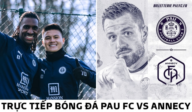 Trực tiếp bóng đá Pau FC vs Annecy: Quang Hải lập kỷ lục giúp Pau FC 'nhảy vọt' trên BXH Ligue 2?