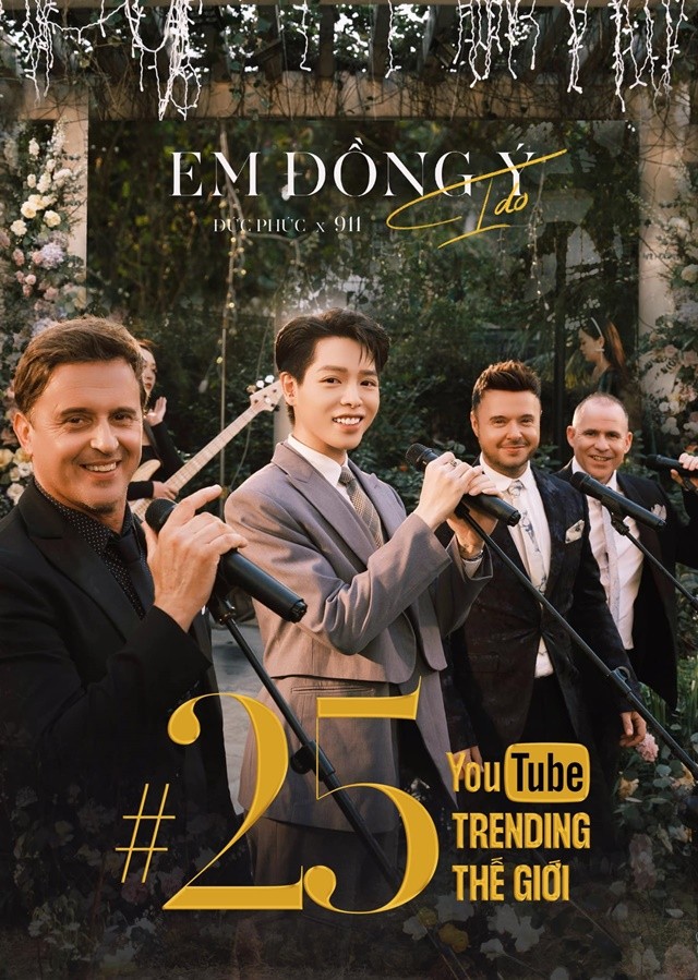 ‘Em đồng ý’ của Đức Phúc gây bất ngờ với thành tích ‘khủng’ vươn ra thế giới sau 5 ngày ra mắt