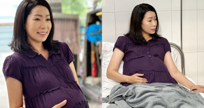 NSƯT Trịnh Kim Chi bất ngờ khoe bụng bầu vượt mặt ở tuổi 52, CĐM sửng sốt đồn đoán giới tính em bé