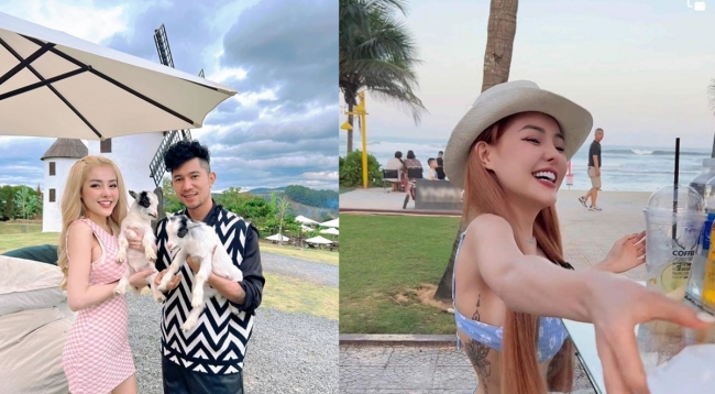 Ngân 98 lại khiến dân tình ngao ngán khi diện trang phục thiếu vải, rao bán đồ ăn trên đường