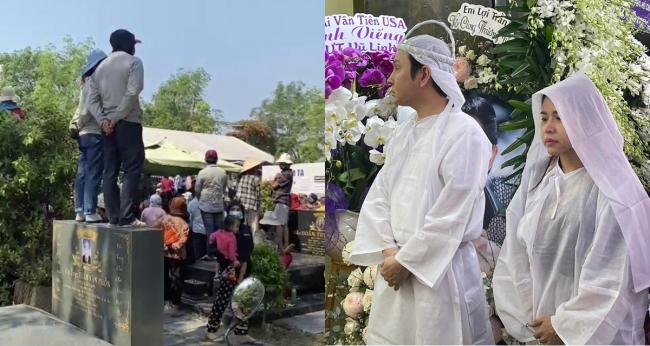 Cận cảnh mộ 1 nghệ sĩ gạo cội bị giẫm đạp tan nát trong tang lễ NSƯT Vũ Linh, CĐM phẫn nộ tột cùng