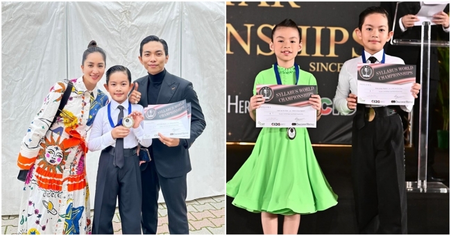 Con trai Khánh Thi lập kỉ lục dancesport Việt Nam với thành tích đáng nể