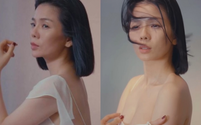 Clip Lệ Quyên khoe mặt mộc, để lộ vai trần cùng vòng 1 lấp ló khiến CĐM khen ngợi nức nở về nhan sắc