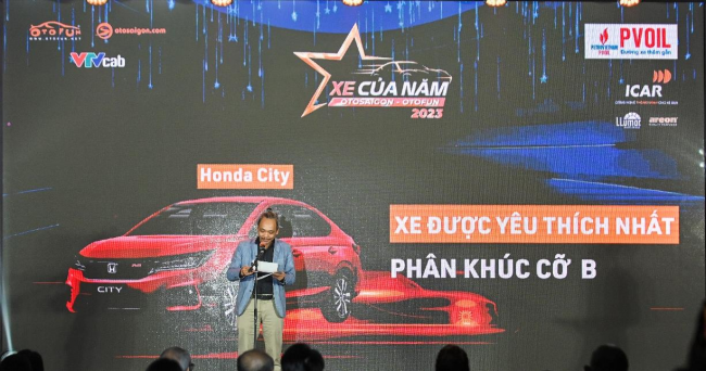 Honda City, Honda HR-V và Honda Civic thắng lớn tại giải 'Xe của năm 2023'