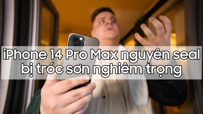 Loạt iPhone 14 Pro Max nguyên seal gặp tình trạng tróc sơn ngay khi vừa mở hộp