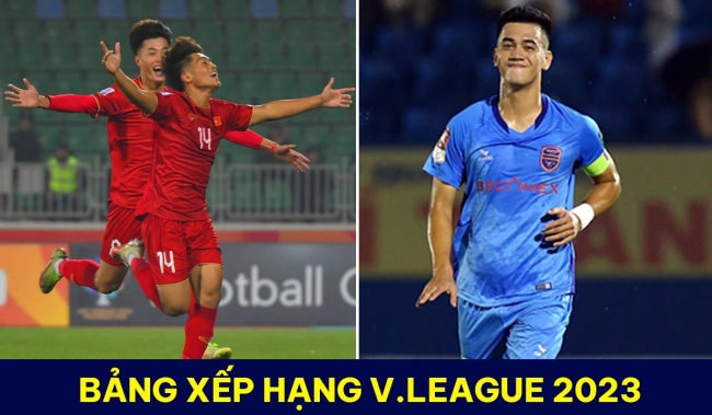Bảng xếp hạng V.League 2023 mới nhất: HAGL đánh bại Hà Nội; Tiền đạo số 1 ĐT Việt Nam gây bất ngờ