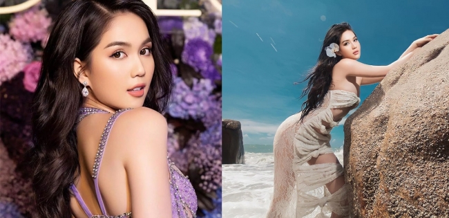 Ngọc Trinh diện trang phục xuyên thấu, cắt xẻ hiểm hóc suýt để lộ 'đôi gò bồng đảo' đẫy đà