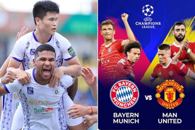 Lịch thi đấu bóng đá 20/9: Hà Nội FC gây sốt tại Champions League; Man United thảm bại trước Bayern?