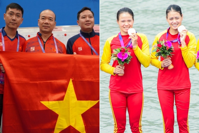 Đoàn thể thao Việt Nam giành huy chương bạc đầu tiên tại ASIAD 19, bỏ xa Thái Lan trên bảng tổng sắp
