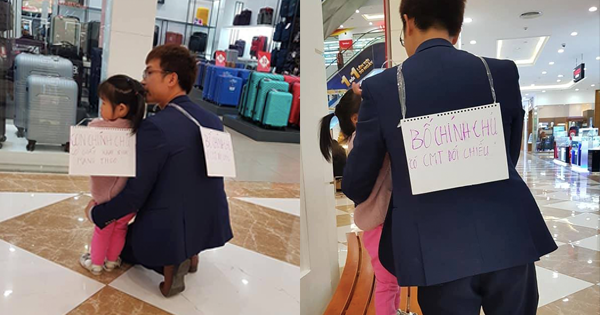 Hình ảnh người cha dẫn con gái đi chơi kèm biển: 