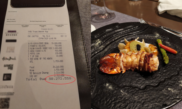 Xôn xao bữa tối 30 triệu khiến dân mạng 