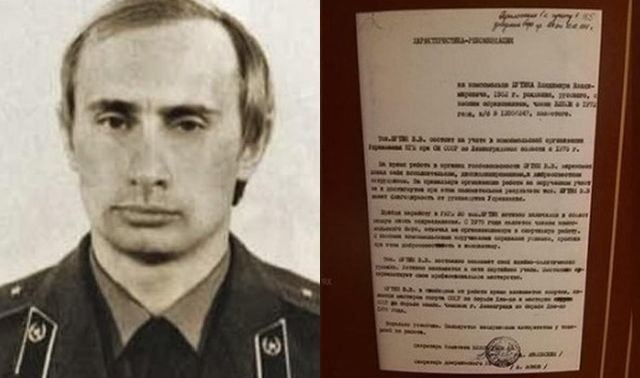 Hé lộ hồ sơ của Tổng thống Putin thời làm điệp viên KGB