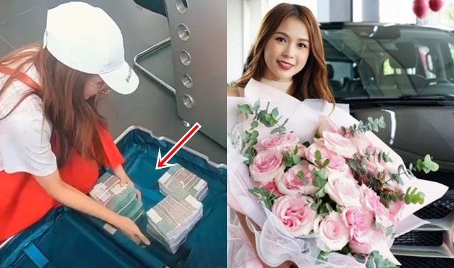 Hot girl Sam vác vali tiền mua xe hơi tiền tỷ, CĐM thắc mắc không hiểu vì sao