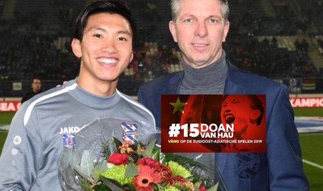 Văn Hậu được  CLB Heerenveen vinh danh sau khi lập cú đúp cho U22 Việt Nam