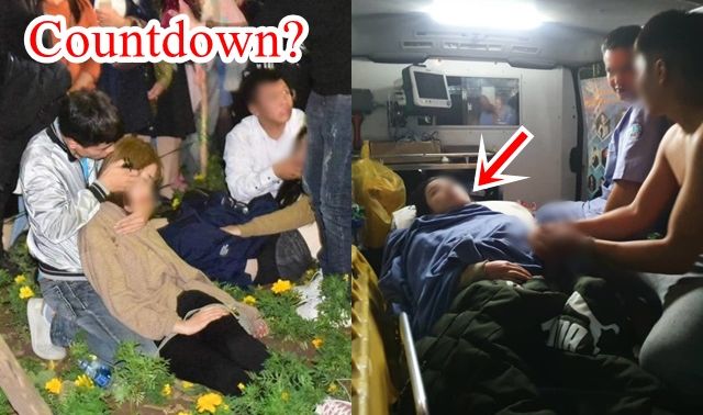 Ham hố đi xem countdown, nhiều thiếu nữ ngất la liệt bên vườn hoa bờ hồ