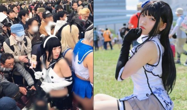 3 nữ cosplayer Nhật Bản bị hàng chục nhiếp ảnh lao vào quấy rối ở sự kiện
