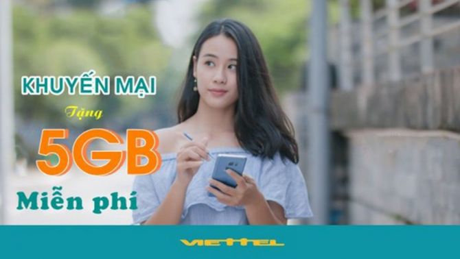 Viettel tặng 5GB data 4G miễn phí, nhanh tay bấm nhận với một thao tác!