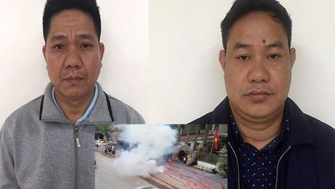 Nóng: Hai người đốt 50m pháo tại đám cưới ở Sóc Sơn bị tam giữ