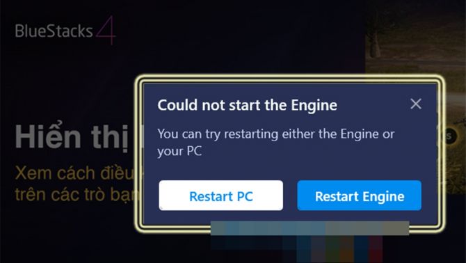 Cách sửa lỗi 'Could not start the Engine' trên BlueStacks