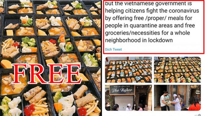 CĐM quốc tế trầm trồ trước bữa ăn cách ly ở Việt Nam: Miễn phí mà còn ngon hơn 'cơm Mỹ'?