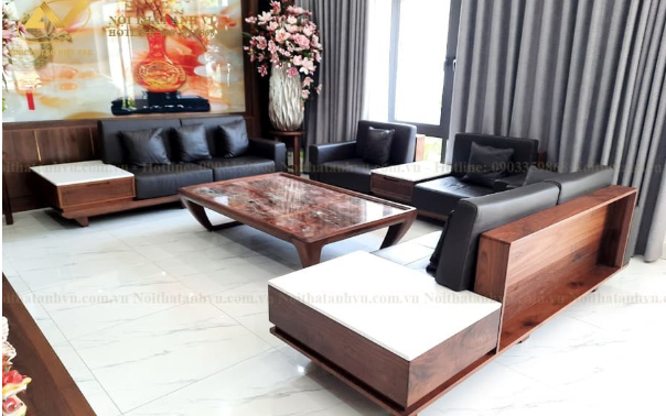 Sự khác biệt của các mẫu ghế sofa gỗ Óc chó tại nội thất Anh Vũ