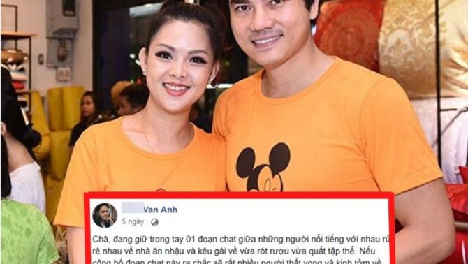 Nóng: Vợ của ‘hoàng tử phim dài tập’ khẳng định đang giữ đoạn chat 'gọi gái' của nhiều sao nam Việt