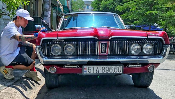 HLV Rap Việt Binz với thú chơi xe cổ có giá hàng tỷ đồng