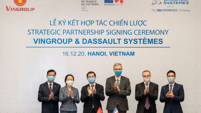 Vingroup hợp tác với Dassault Systèmes thúc đẩy chuyển đổi số