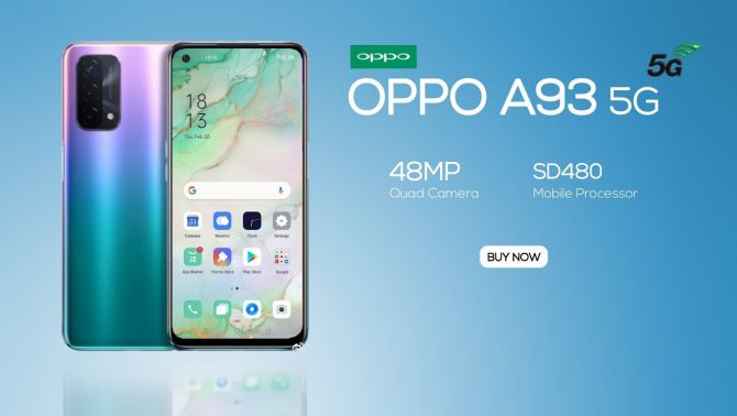 OPPO A93 5G ra mắt: Snapdragon 480, giá 7.1 triệu đồng