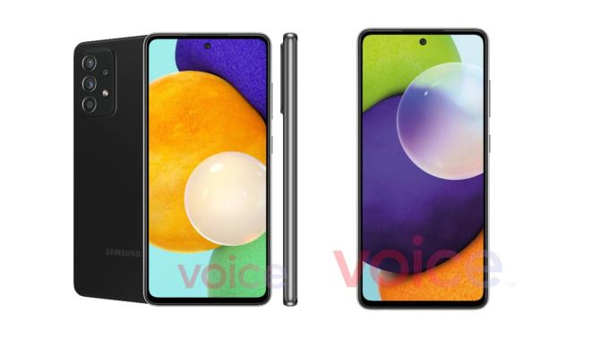 Galaxy A72 5G lộ ảnh render sắc nét với màn hình Infinity-O cùng viền cực mỏng
