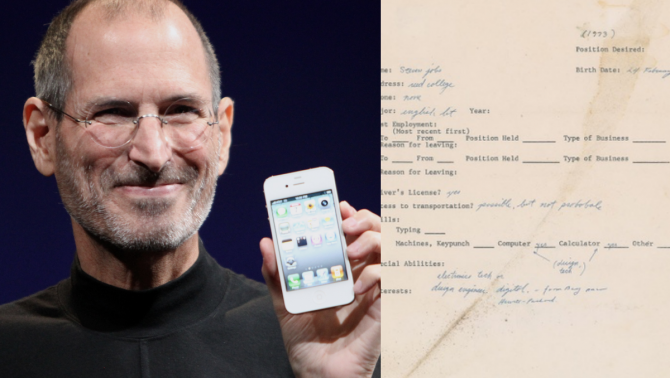 Tin được không, đơn xin việc của Steve Jobs có giá hơn 5 tỷ đồng