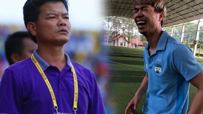 HLV trưởng Nam Định đổ lỗi cho thời tiết cực hài hước sau trận thua HAGL