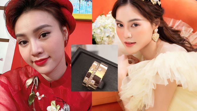 Vừa báo tin hỉ, Ninh Dương Lan Ngọc tiếp tục tung clip nhẫn cưới hột xoàn đẹp mê mẩn gây sốt CĐM