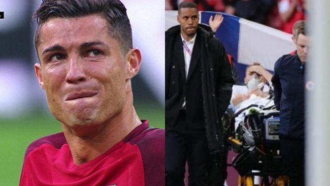  Christian Eriksen bất tỉnh trên sân, Cristiano Ronaldo nhắn gửi xúc động, lay động NHM thế giới