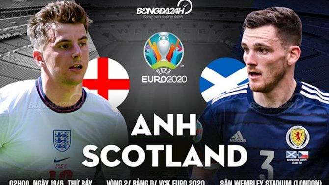 Xem trực tiếp bóng đá Anh - Scotland bảng D EURO 2021: Link VTV3 HD siêu nét, siêu mượt