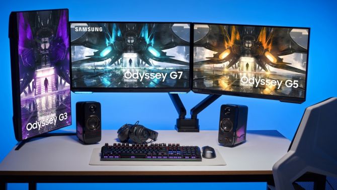 SamSung ra mắt màn hình Odyssey 2021 gaming: chân đế linh hoạt, tần số 165Hz