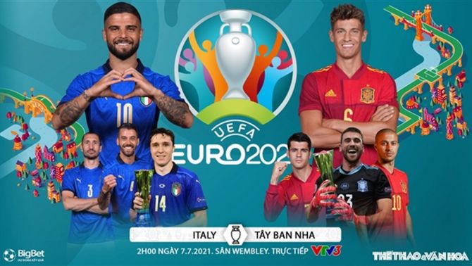 Xem trực tiếp bóng đá Ý - Tây Ban Nha, bán kết EURO 2021: Link VTV6, VTV9 HD nhanh nhất