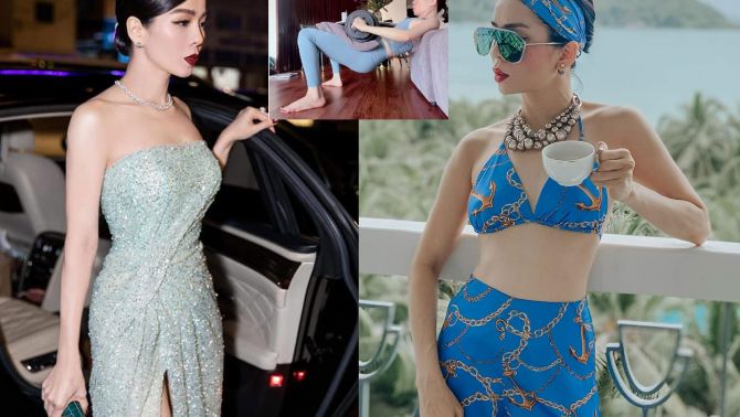 Clip Lệ Quyên nâng tạ 30kg, cận cảnh mặt mộc U40 cùng body đời thực khiến dân tình choáng ngợp