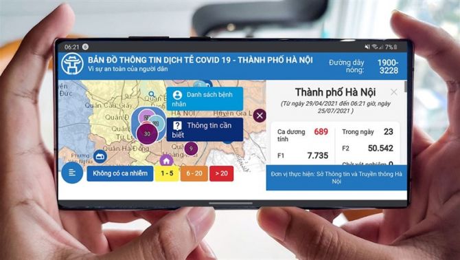 Hướng dẫn cách xem bản đồ COVID-19 Hà Nội để theo dõi tình hình chính xác nhất