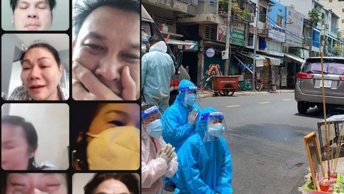 Giới nghệ sĩ video call khóc ngẹn trước cảnh đưa tang NS Bạch Mai khiến Hồng Vân, CĐM vô cùng xót xa