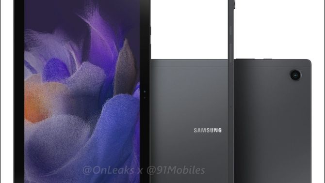 Hình ảnh render Samsung Galaxy tab A8 chính thức lộ diện