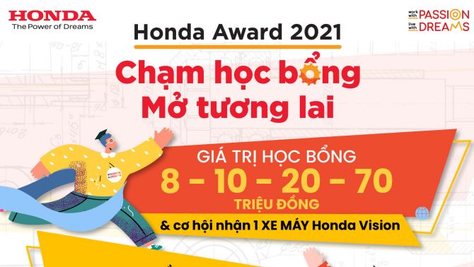 Honda Việt Nam khởi động Học bổng Honda dành cho sinh viên cho nhiều khối ngành