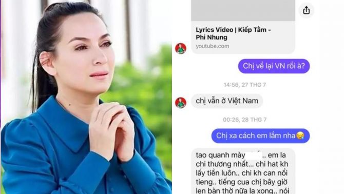 NS Minh Khang tiết lộ tin nhắn cuối cùng với Phi Nhung,điềm gở trong câu nói của nữ ca sĩ gây xót xa
