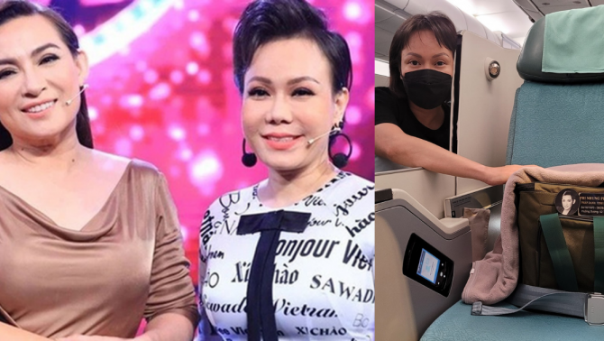 Việt Hương đã mang tro cốt của cố ca sĩ Phi Nhung tới Mỹ bình an, nói 1 câu khiến khán giả xót xa