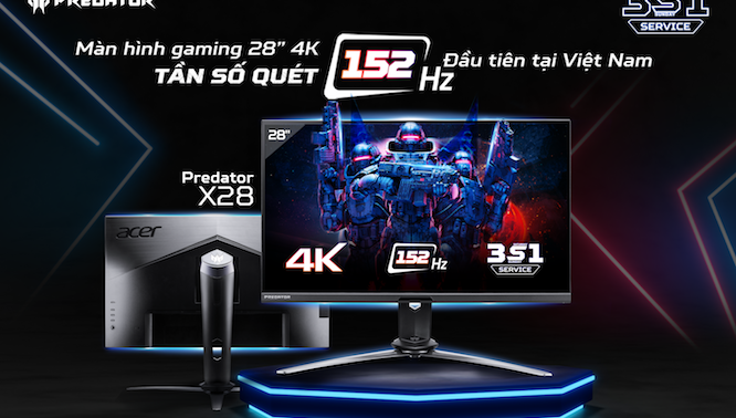 Acer giới thiệu màn hình Predator X28 dành cho game thủ hardcore, giá 59,99 triệu đồng
